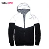 Wellone factory cheap custom your printing logo and design nylon windbreaker 3M reflective men glow in the dark jacket