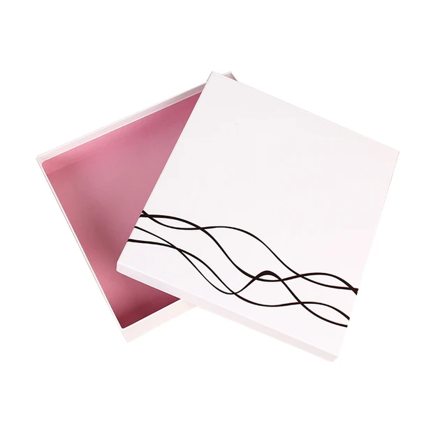 custom printing square cardboard kraft paper gift box
