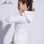 AMESIN Fitness Top Women's Hoodies Custom Crop Top Hoodies Women