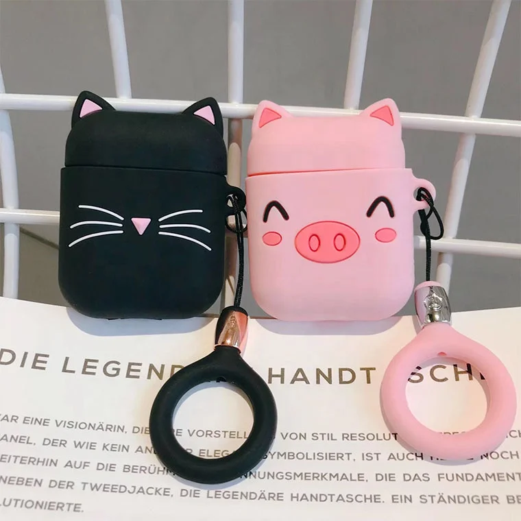 Novelty Cartoon Silicone Protective Air Pods Case Cover Cute Animal Case Cover for Wireless Bluetooth Airpods, White;black;pink;yellow;brown
Novelty Cartoon Silicone Protective Air Pods Case Cover Cute Animal Case Cover for Wireless Bluetooth Airpods, White;black;pink;yellow;brown