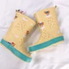 Popular kids chicken rain boots children rubber wellington boots waterproof kids cute pattern rubber cheap rain boots child