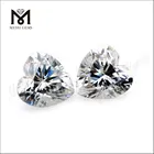 wholesale white 10x10mm heart shape cubic zirconia jewelry stone