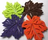 Handmade surface protector leaf shape felt coaster