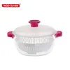 housewares home storage oven safe plastic lid glass pot