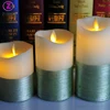Newest wholesale golden electric paraffin decorative LED candle price wick candles