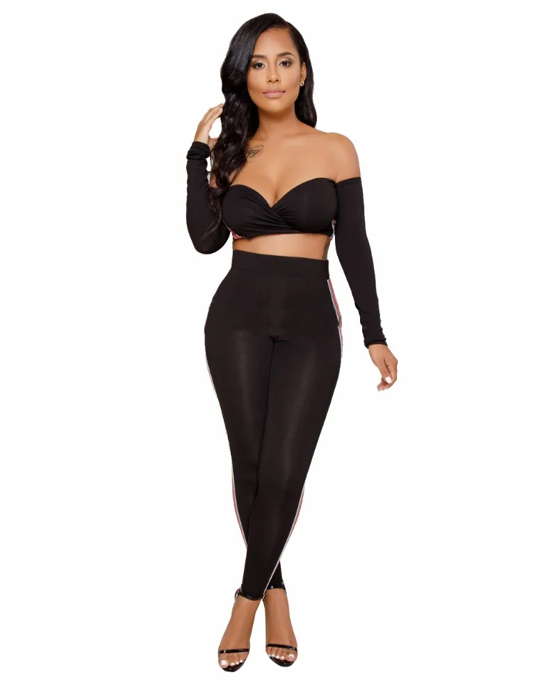 S8811 long sleeve tube top two pieces set sexy bodycon jumpsuits for women, Black;blue;red
S8811 long sleeve tube top two pieces set sexy bodycon jumpsuits for women, Black;blue;red
