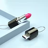 Free Shipping Lady Lipstick USB Flash Drives Lipstick USB Stick for Gift