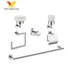 6 Pieces Bathroom Accessories Sets Toothbrush Holder Dispenser bath Decoration Bathroom Sets