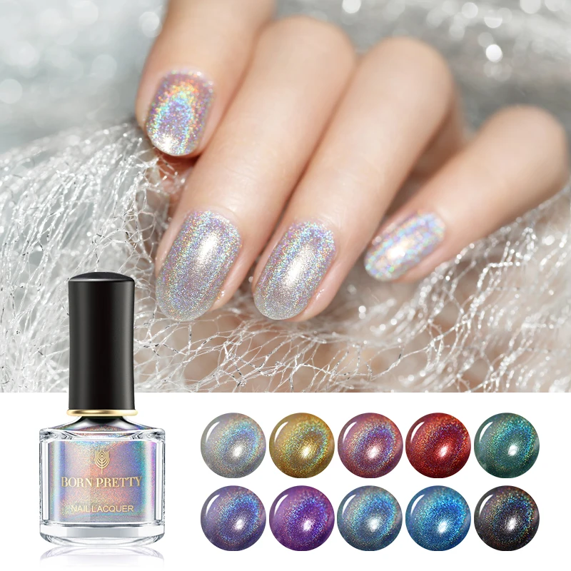 BORN PRETTY Holographic Laser Nail Polish 6ml Flourish Series Varnish Shining Glisten Nail Art laquear Polish
BORN PRETTY Holographic Laser Nail Polish 6ml Flourish Series Varnish Shining Glisten Nail Art laquear Polish