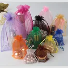 Customizable logo transparent Cloth Bag wedding candy gift paper bag