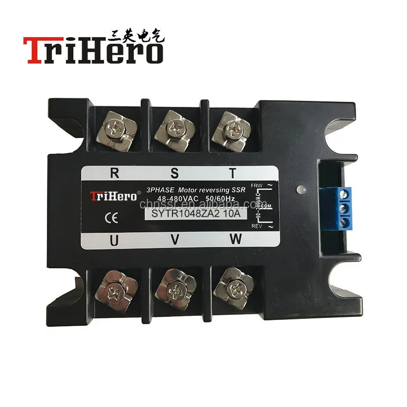 10A Three phase motor control module SSR solid state relay 3 phase,AC input