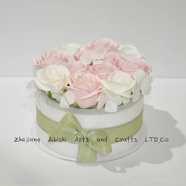 natural birthday wedding decoration cake shaped flower for