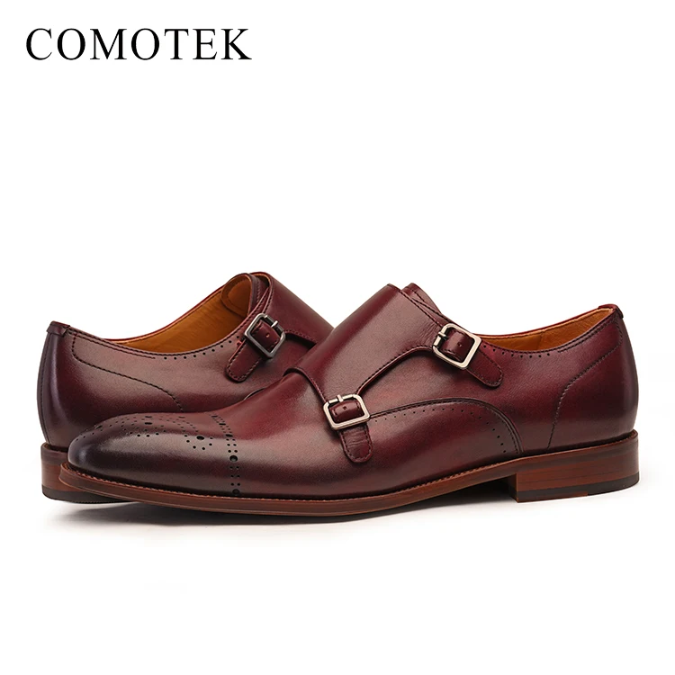 COMOTEK Brand Small Batch Purchase 2019 High Quality Genuine Leather Monk Strap Men Italian Dress Shoes, Burgundy or custom as your requirement.
COMOTEK Brand Small Batch Purchase 2019 High Quality Genuine Leather Monk Strap Men Italian Dress Shoes, Burgundy or custom as your requirement.