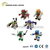 Wholesales Bulk Boy Capsule Brick Toy Transformable Army Robot Fighter Block Set for Vending Machines