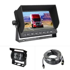 12V/24V Black auto car reversing rear view monitor system