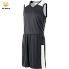 China factory price collegesublimated basketball uniforms black