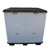 Plastic Bulk Storage Pallet Bin Box With Lid Plastic Solid Pallet Box