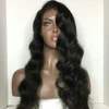 Large stock wholesale price hair wig most popular deep cuticle aligned human hair lace front wig