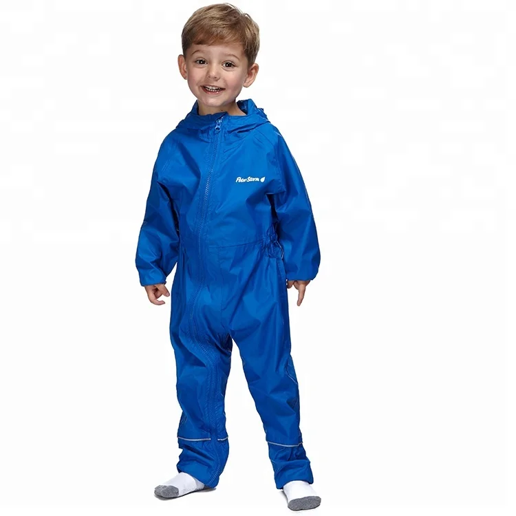 Hot seller 100% polyester waterproof overall children raincoat for kids, Blue or custom pms colors matched
Hot seller 100% polyester waterproof overall children raincoat for kids, Blue or custom pms colors matched