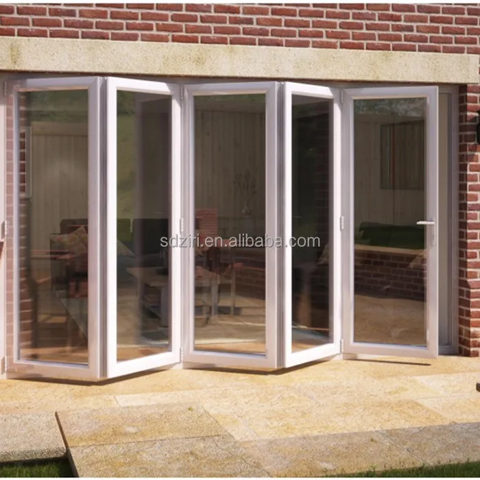 Good appearance PVC soundproof bi-fold door with wide view