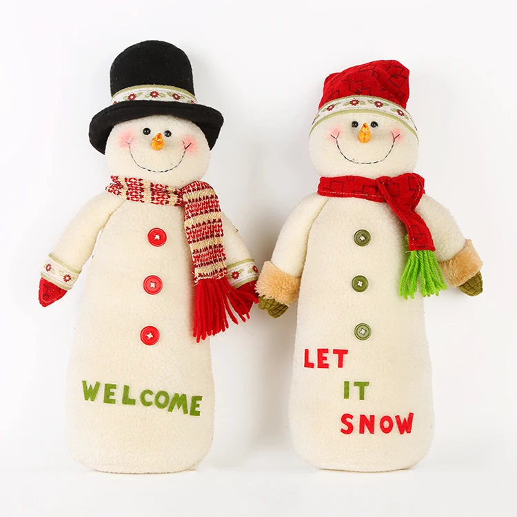 38cm cute snowman doll couple christmas gift christmas