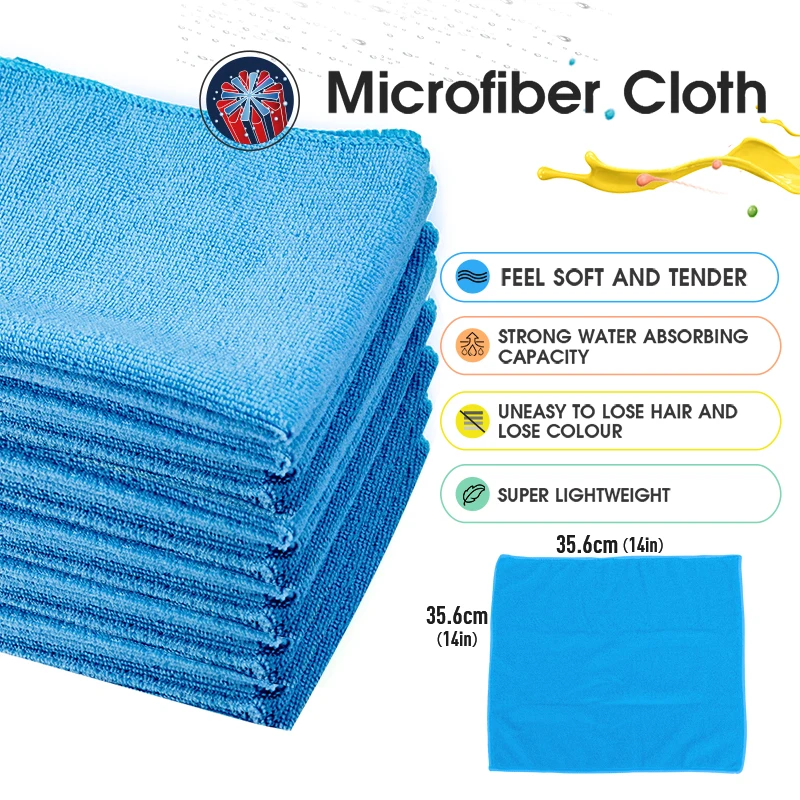 6cm super absorbent microfiber towel cleaning cloth rags for car