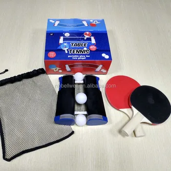 Anywhere Portable Table Tennis Racket Net Set Sports for fun Ping ... Anywhere Portable Table Tennis Racket Net Set Sports for fun Ping ...