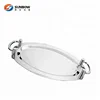 High mirror round / square stainless steel serving tray