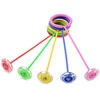 2018 newest PVC wheel with one leg skip outdoor fitness colorful light flash jump ball