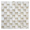 Travertine marble mosaic rubik's cube design 3d mosaic for the bar background
