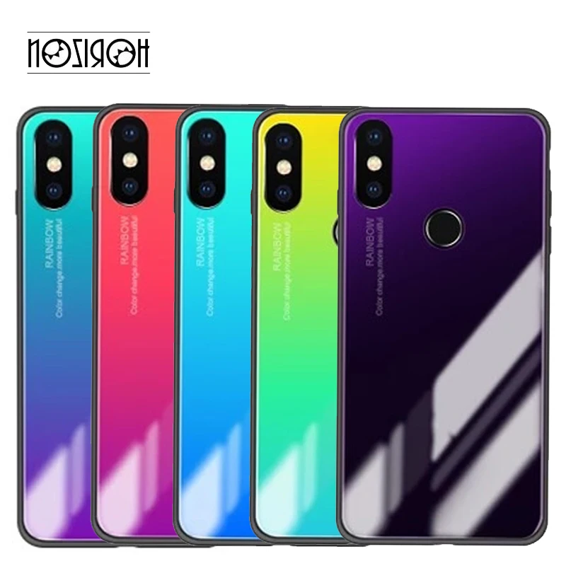 For Xiaomi Mi 8 Case Luxury Hard Toughened glass Gradient Rainbow Protective Back Cover full cover phone shell
For Xiaomi Mi 8 Case Luxury Hard Toughened glass Gradient Rainbow Protective Back Cover full cover phone shell