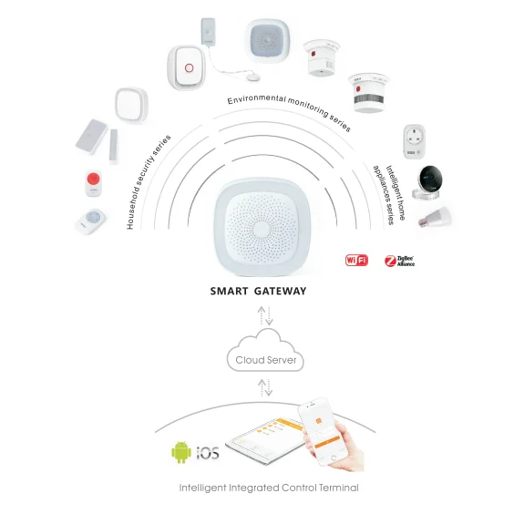 Zigbee / Z wave indoor smart pir motion sensor 3v alarm - ANKUX.COM