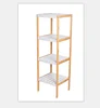 4 tier bamboo shelf bathroom, wooden ladder free-standing ladder shelf