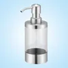 Good quality free sample plastic liquid soap bottle with stainless steel lotion pump