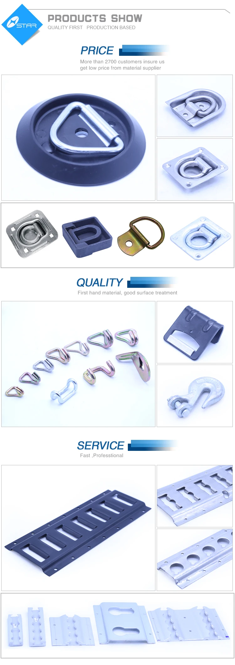China Manufacture High Quality Best Service Fastest Reply Anti Luce Fastener