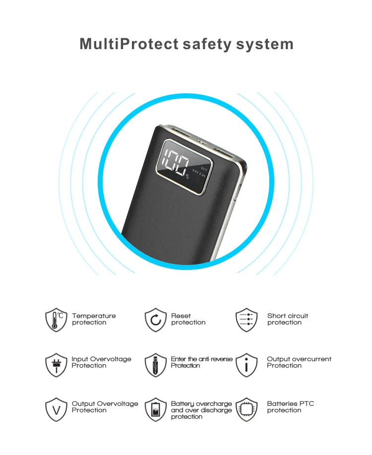 Ad Battery Charger Universal Power Banks 20000mah Power Bank Slim with LCD Display - ANKUX.COM