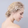 Wedding hair jewelry Party crystal Bridal Starry Rhinestone Hair Comb pearl Tiara