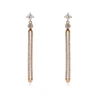 95251 xuping new arrival high quality magnetic 18k gold plated dangling earring for women
