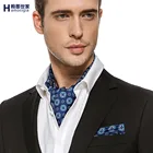 Custom made High Quality Mens Silk Cravats Men 100% Silk twill scarf