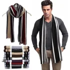 Winter designer men cotton female male shawl wrap knit scarf with tassels men cotton scarf