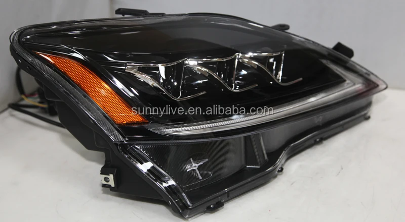 LED Head Lamps with Projector Lens 2006-2012 Year Black Housing FOR Lexus IS250 YZ