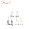 Wholesale New Punk Style Simple Long Geometric Triangle Pyramid Earring