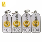 custom key tags / key fobs Free mould fee qr code key tags / key chains with your logo printing