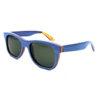 High quality colorful wooden sunglasses multilayer wood hot sales style sun glasses