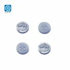 SK 18L 2 Holes Blue Colorful Lustre Resin Short Sleeve Button Front Dresses
