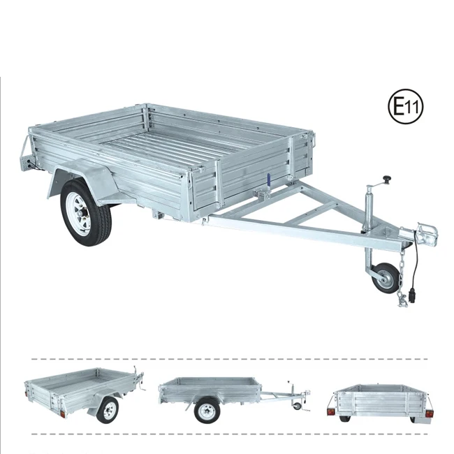 2019 新 7x4 7x5 8x5 热镀锌盒拖车