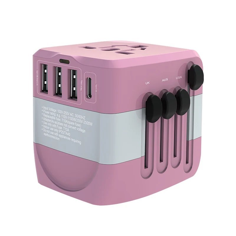 Travel Adapters with Electrical Plug sockets adaptors World 100-250V charger Adapter Smart USB Type C Charger Adapter, Black white,pantone
Travel Adapters with Electrical Plug sockets adaptors World 100-250V charger Adapter Smart USB Type C Charger Adapter, Black white,pantone