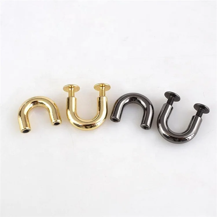 Meetee F1-14 Alloy Bag Arch Bridge Shape D Ring Buckles for Luggage Clips Clasp Decoration Hardware Accessories, Gold gun black
Meetee F1-14 Alloy Bag Arch Bridge Shape D Ring Buckles for Luggage Clips Clasp Decoration Hardware Accessories, Gold gun black