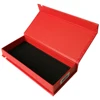 book style and black printing kraft paper magnetic closure business card box