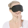 Black Heating Eye Mask with Controller for Hot Compress